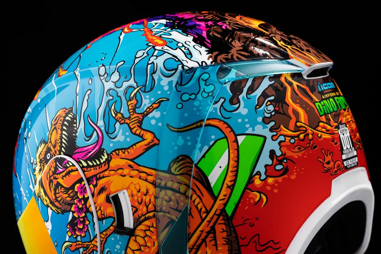 CASCO INTEGRALE - ICON AIRFORM DINO FURY - OMOLOGATO ECE 2206