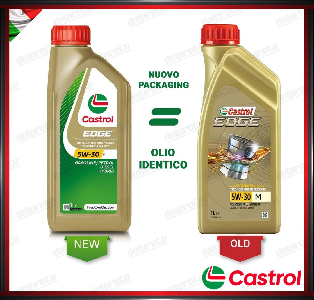 CASTROL EDGE - 5W-30 M 5 LITRI OLIO MOTORE SINTETICO DIESEL / BENZINA