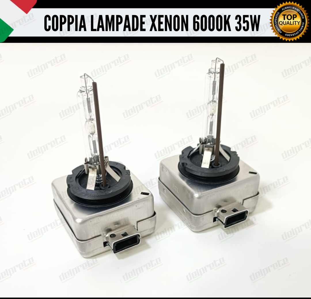 COPPIA LAMPADE XENON D1S 35W LUCE 6000K BIANCO GHIACCIO CHEVROLET CORVETTE C6