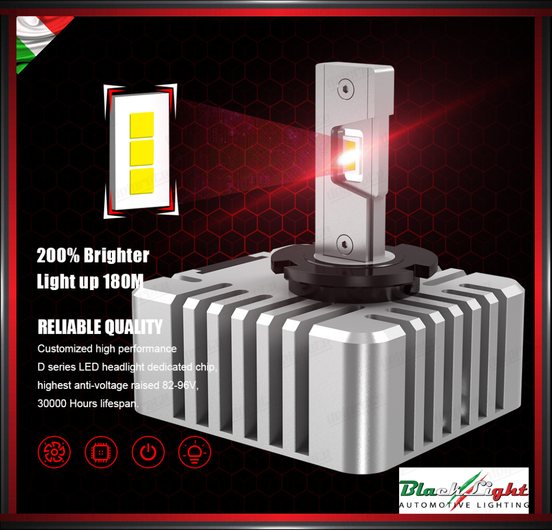 KIT LED D5S SIRIUS 12V 6000K 9000 LUMEN PLUG-IN DA XENON A LED - SERIE OELED XL D5S HLG