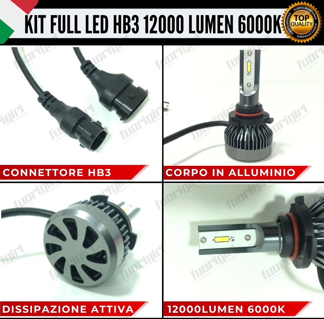 KIT FARI FULL LED 12000LUMEN FIAT FREEMONT ANABBAGLIANTI ABBAGLIANTI POSIZIONE 6000K