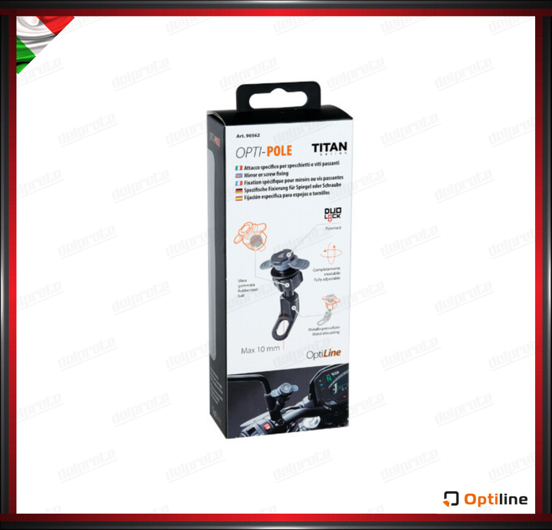 TITAN POLE PORTA CELLULARE SGANCIO RAPIDO DUOLOCK CON ATTACCO SPECCHIETTI O VITI PASSANTI