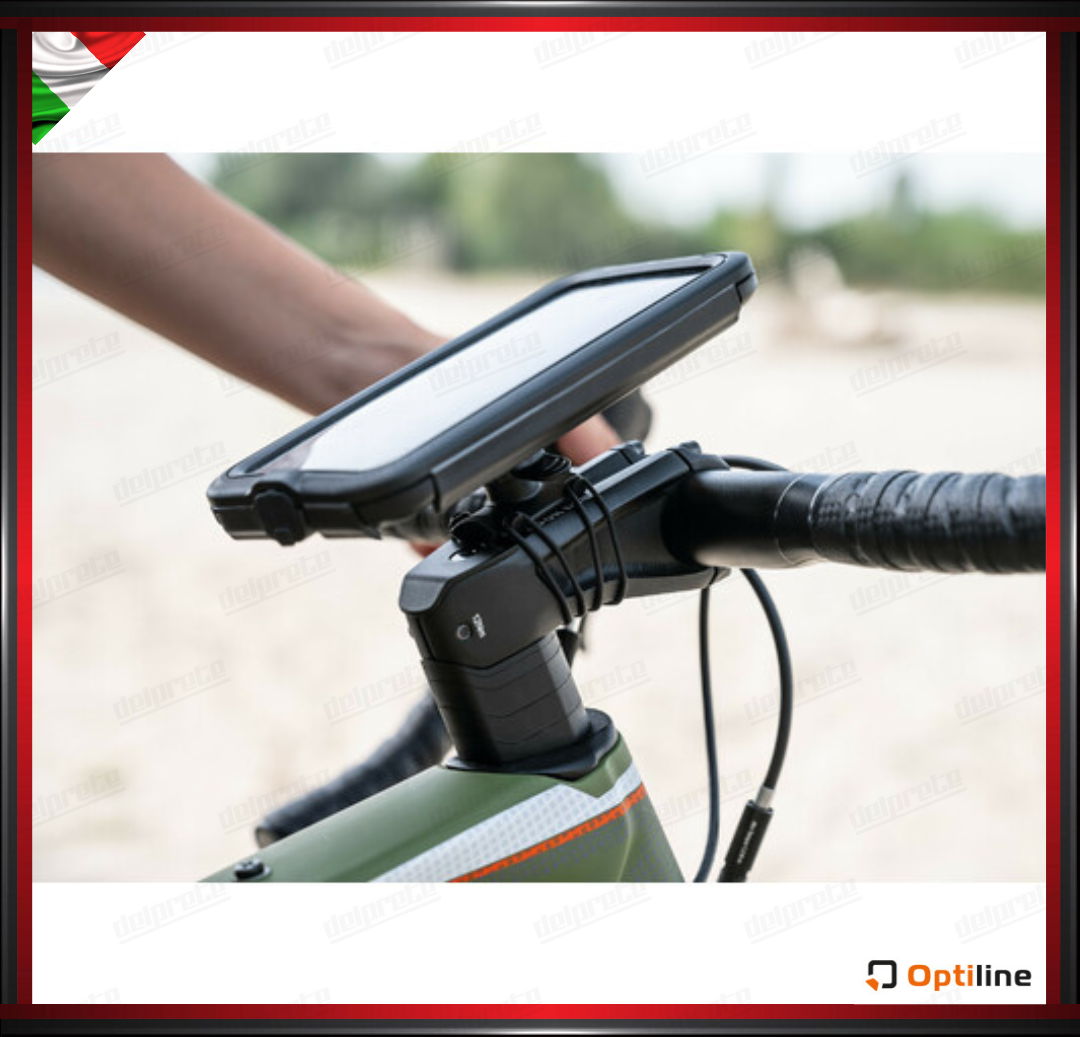 SUPPORTO CELLULARE CON ATTACCO AL MANUBRIO BICI BIKE ADATTO A MANUBRI CON DIAMETRO 22 FINO A 33 MM