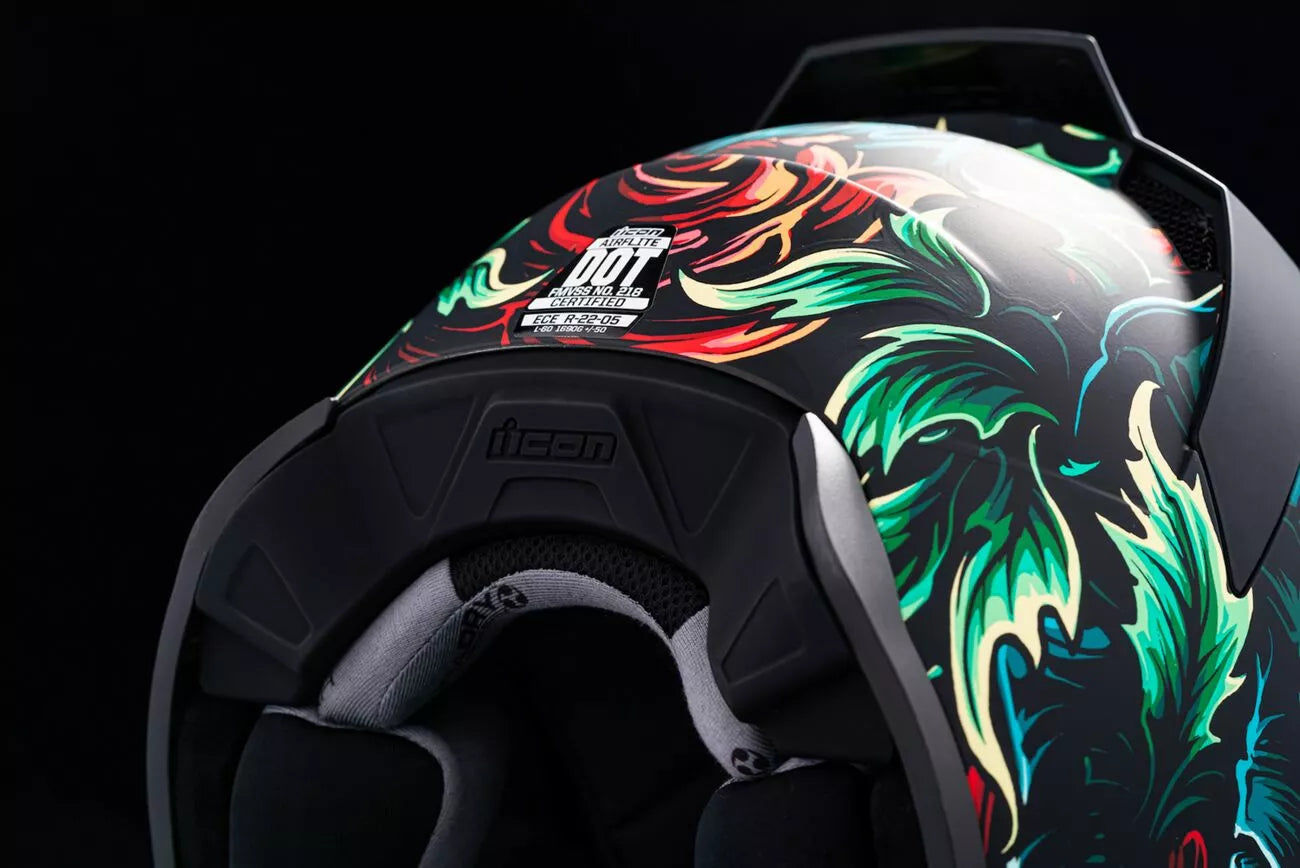 CASCO INTEGRALE - ICON AIRFLITE OMNICRUX - OMOLOGATO ECE 2206