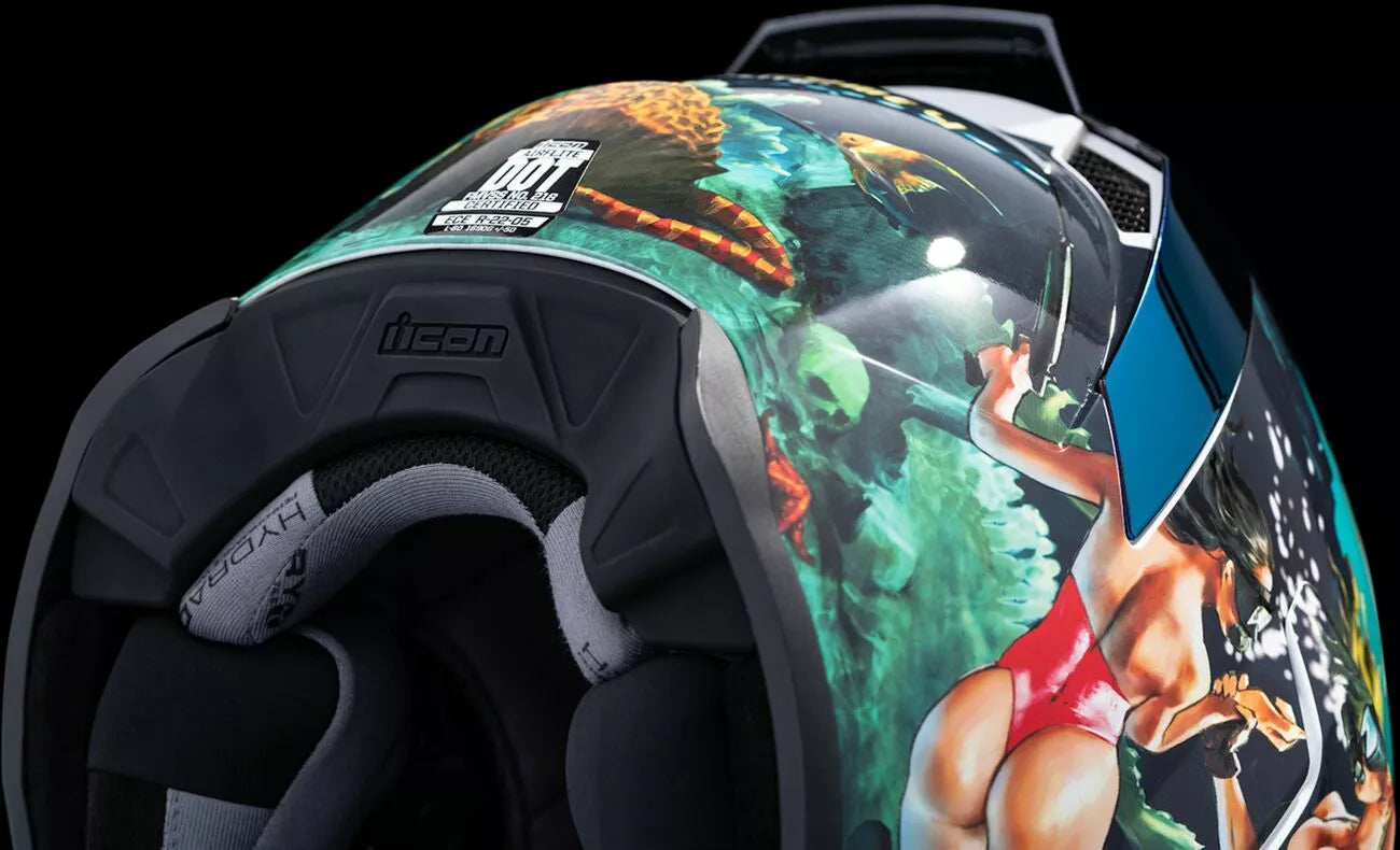 CASCO INTEGRALE - ICON AIRFLITE PLEASUREDOME4 - OMOLOGATO ECE 2206