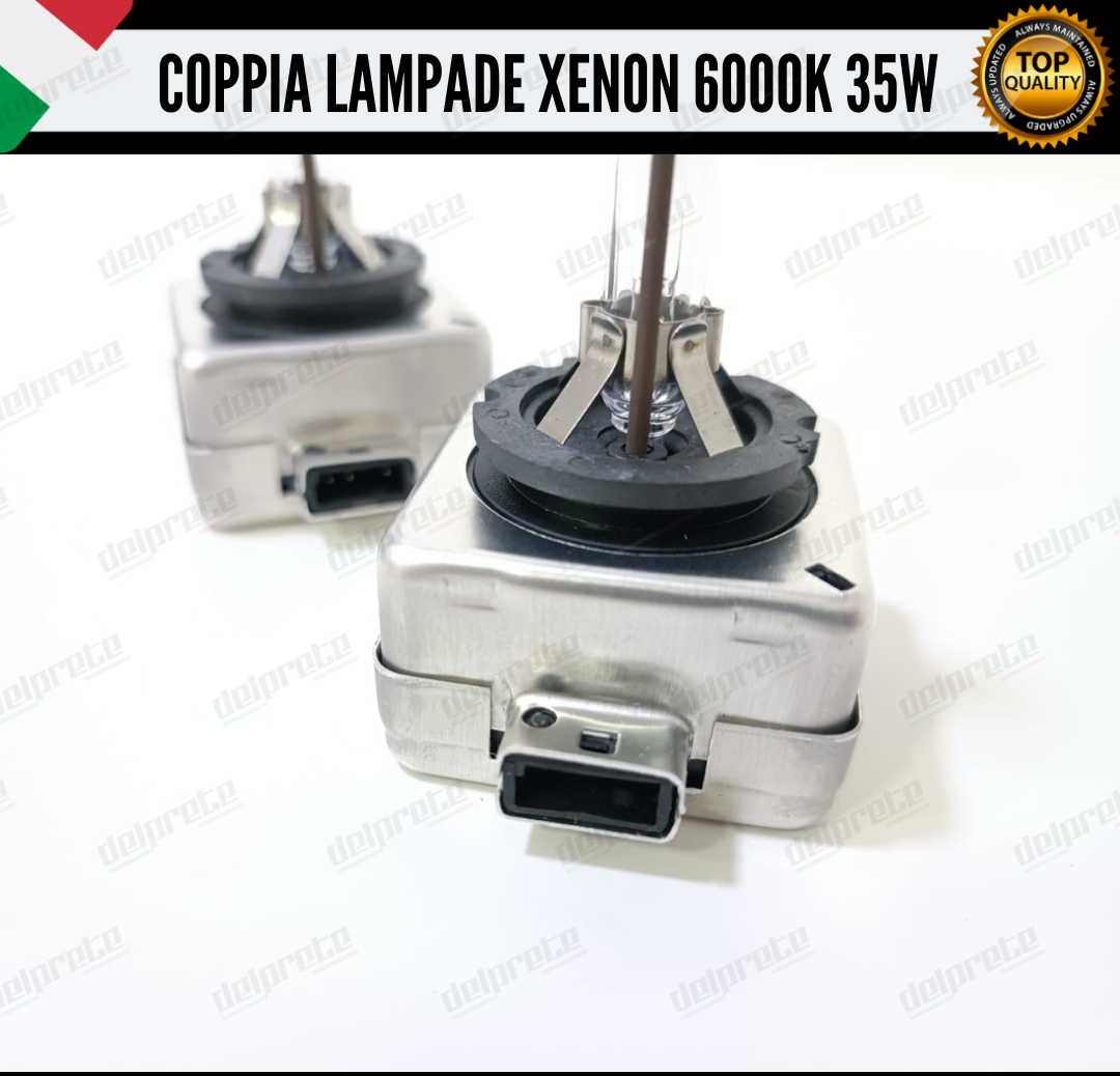 COPPIA LAMPADE XENON D1S 35W LUCE 6000K BIANCO GHIACCIO CHEVROLET CORVETTE C6