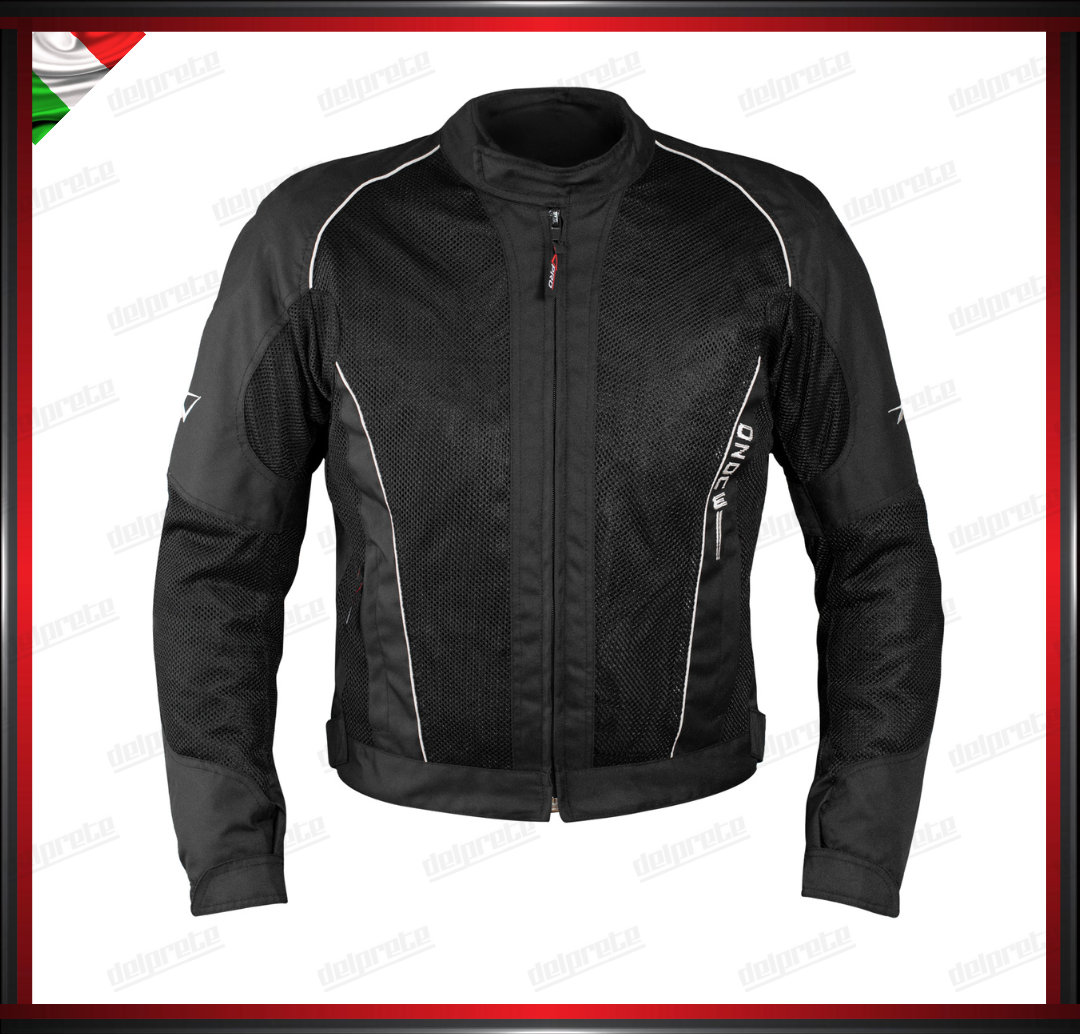 GIACCA IN TESSUTO NERO MESH TENICO TRASPIRANTE TRAFORATO PROTEZIONI OMOLOGATE CE