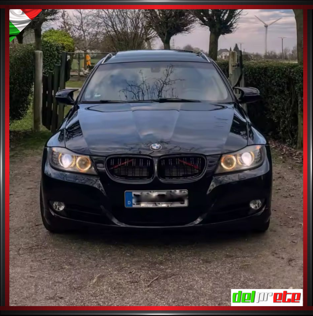 SET GRIGLIA RENI BMW SERIE 3 E90 E91 (09-12) LCI RESTYLING CALANDRA MASCHERINA