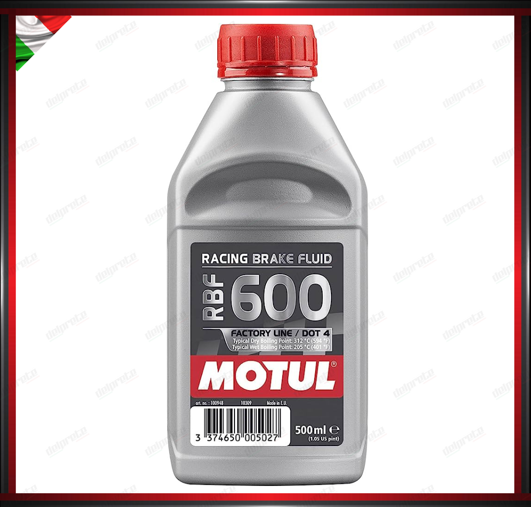 OLIO LIQUIDO FRENI MOTUL RBF 600 FACTORY LINE 100% SINTETICO 0,500 (312 GRADI)