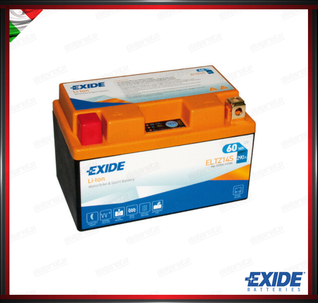EXELTZ14S BATTERIA 12V - EXIDE BIKE LI-ION LIFEPO4 - 60 Wh - 290 A - IONI DI LITIO 150x87x93 mm