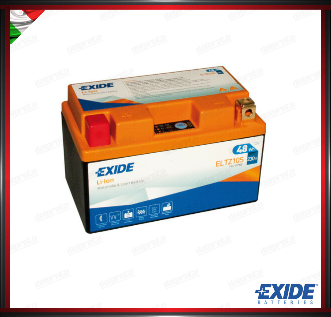 EXELTZ10S BATTERIA 12V - EXIDE BIKE LI-ION LIFEPO4 - 48 Wh - 230 A - IONI DI LITIO 150x87x93 mm
