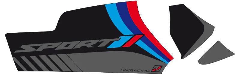SET ADESIVI GRAFICHE BMW R1200 GS GSA R1250 CARDANO FORCELLONE - GRAFICA SPORT)