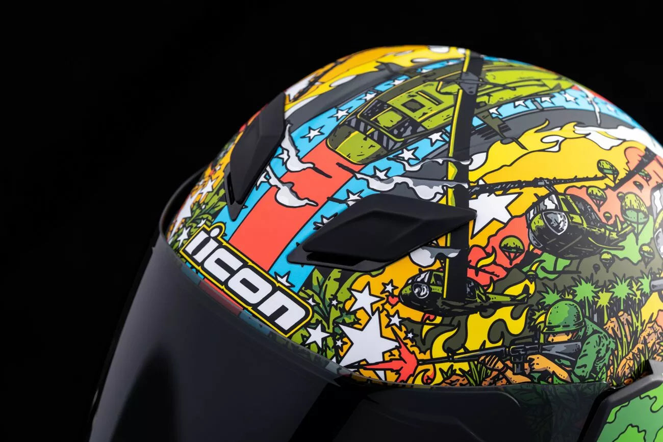 CASCO INTEGRALE - ICON AIRFLITE GP23 - OMOLOGATO ECE 2206 SOLDATO