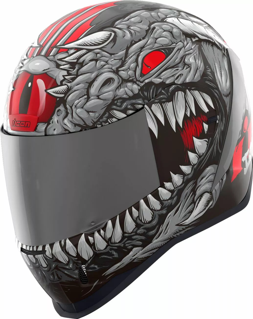CASCO INTEGRALE - ICON KRYOLA KREEP MIPS - OMOLOGATO ECE 2206 ROSSO GRIGIO