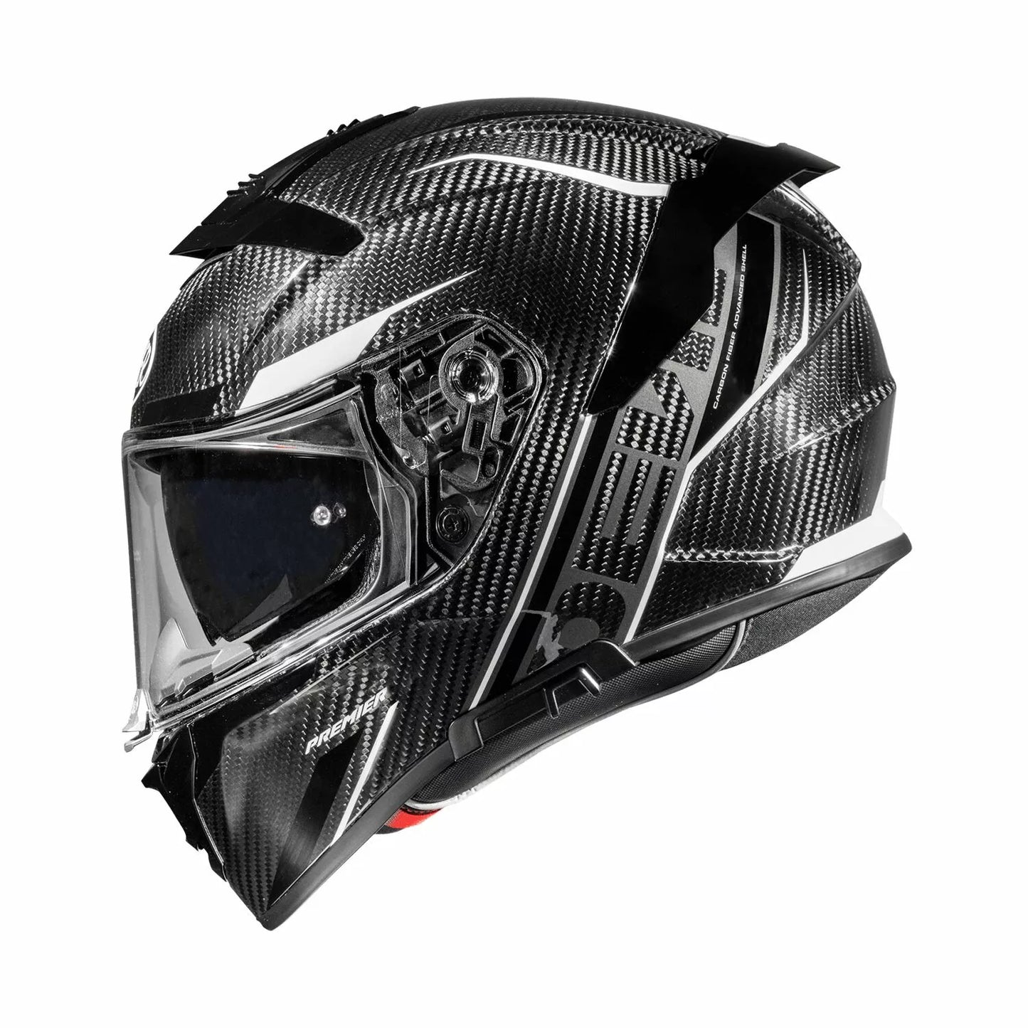 CASCO INTEGRALE - PREMIER DEVIL CARBON ST8 - OMOLOGATO ECE 2206 BIANCO