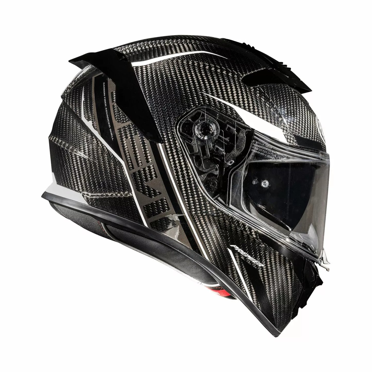 CASCO INTEGRALE - PREMIER DEVIL CARBON ST8 - OMOLOGATO ECE 2206 BIANCO