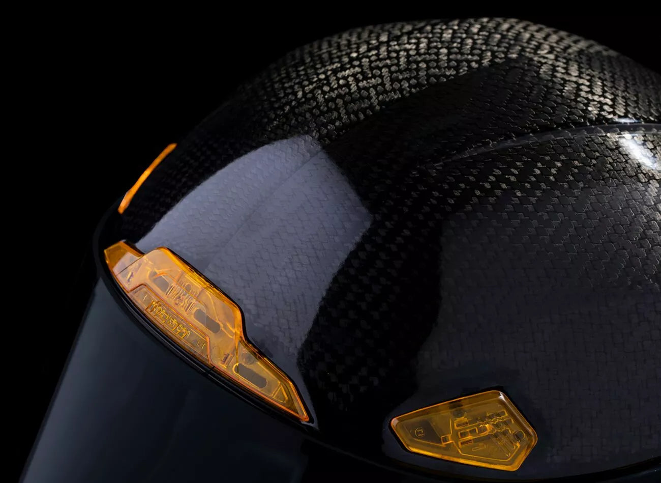 CASCO INTEGRALE - ICON AIRFRAME PRO CARBON 4 TRESS - OMOLOGATO ECE 2206 CARBONIO ORO