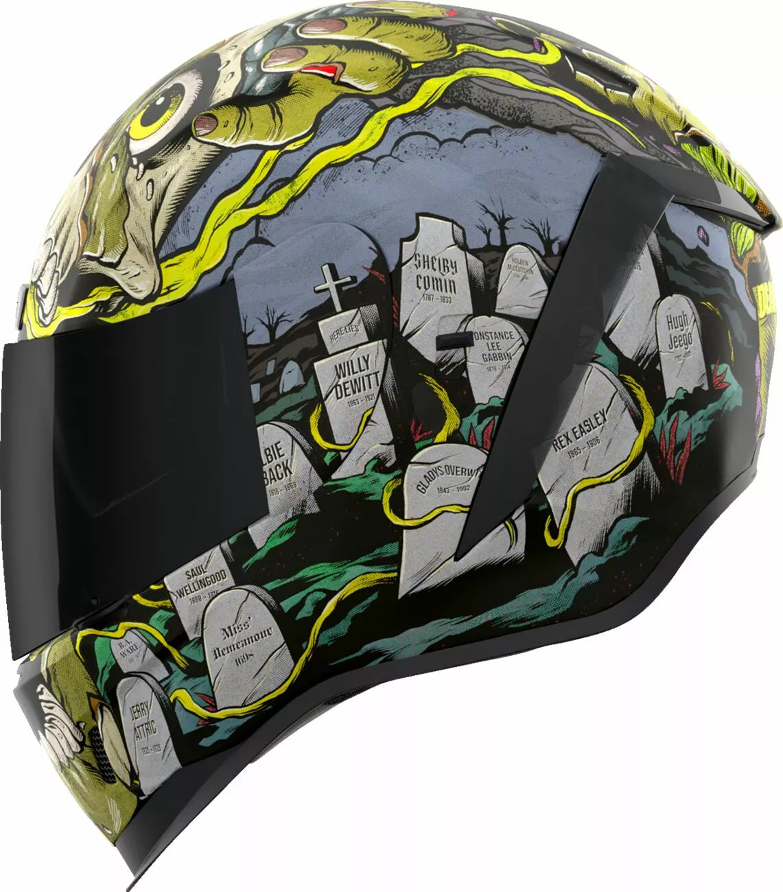 CASCO INTEGRALE - ICON AIRFORM DEAD SERIOUS - OMOLOGATO ECE 2206