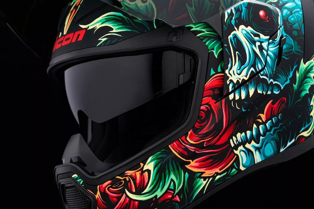 CASCO INTEGRALE - ICON AIRFLITE OMNICRUX - OMOLOGATO ECE 2206