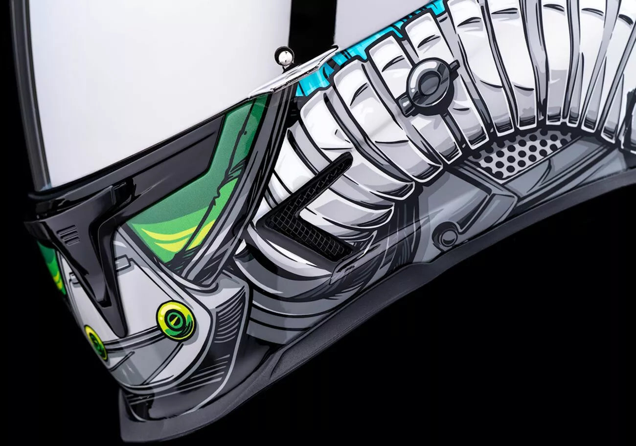 CASCO INTEGRALE - ICON AIFRAME PRO OUTBREAK - OMOLOGATO ECE 2206