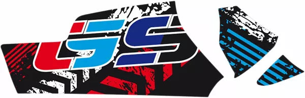 SET ADESIVI GRAFICHE BMW R1200 GS GSA R1250 CARDANO FORCELLONE - GRAFICA LOGO GS