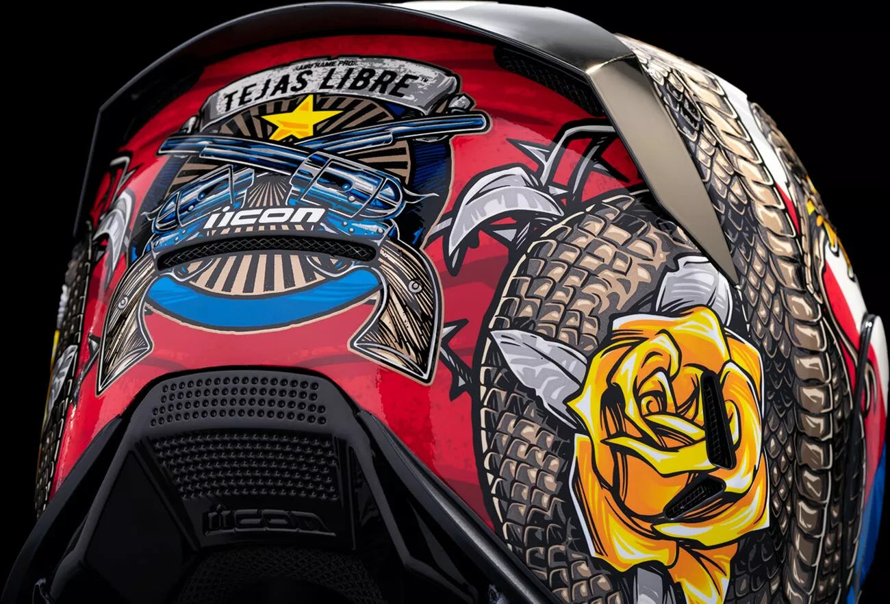 CASCO INTEGRALE - ICON AIFRAME PRO TEJAS LIBRE - OMOLOGATO ECE 2206 AVENGER