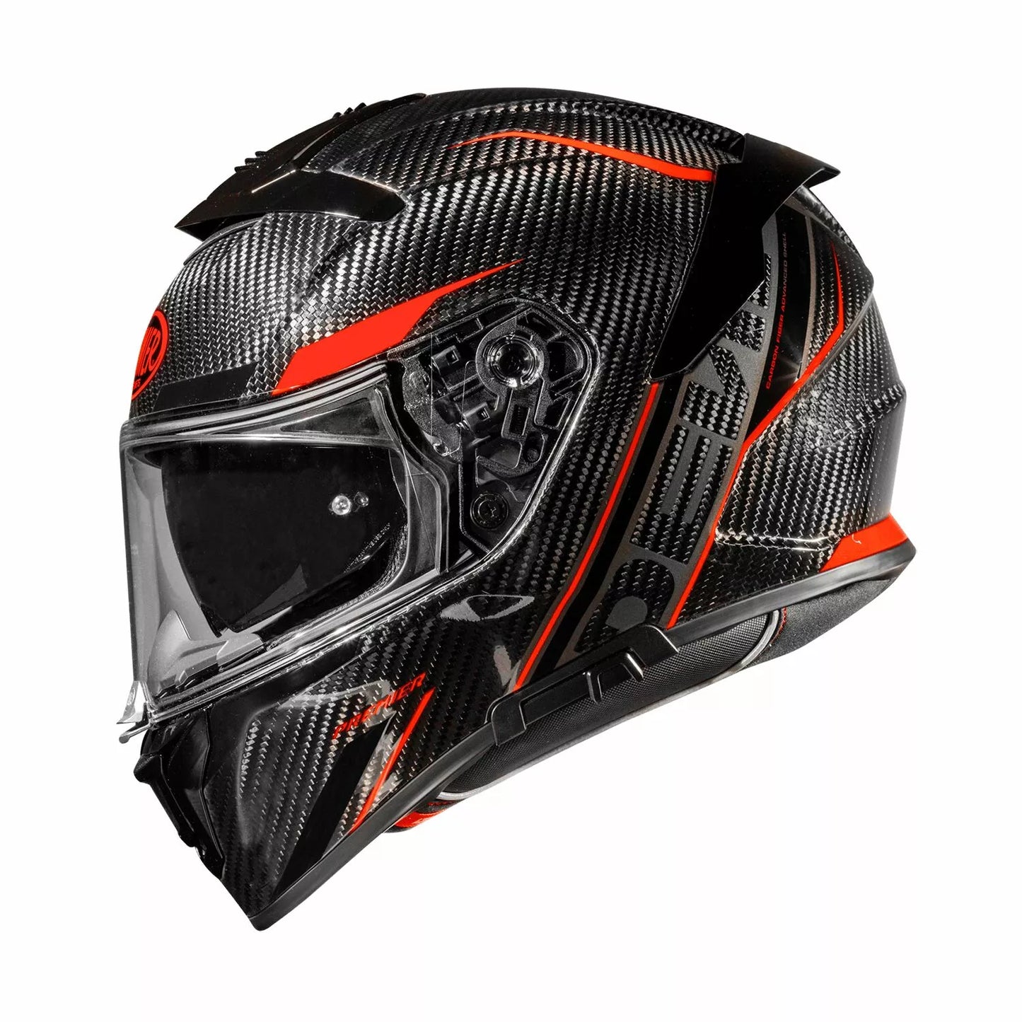 CASCO INTEGRALE - PREMIER DEVIL CARBON ST2 - OMOLOGATO ECE 2206 ROSSO