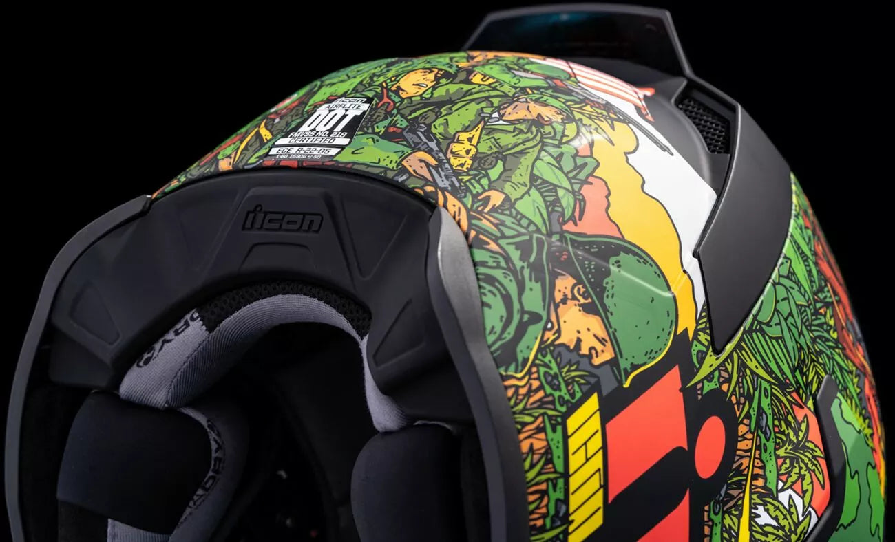 CASCO INTEGRALE - ICON AIRFLITE GP23 - OMOLOGATO ECE 2206 SOLDATO