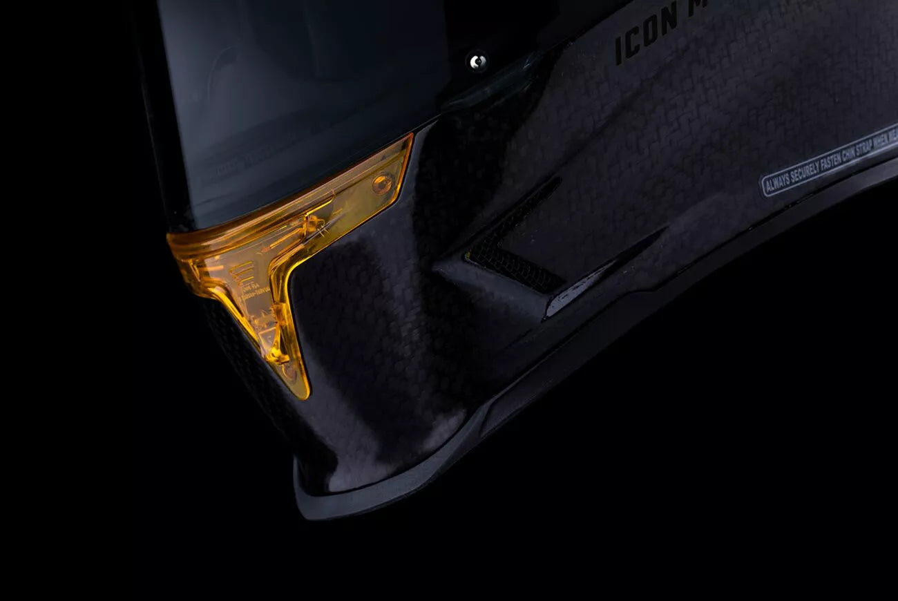 CASCO INTEGRALE - ICON AIRFRAME PRO CARBON 4 TRESS - OMOLOGATO ECE 2206 CARBONIO ORO