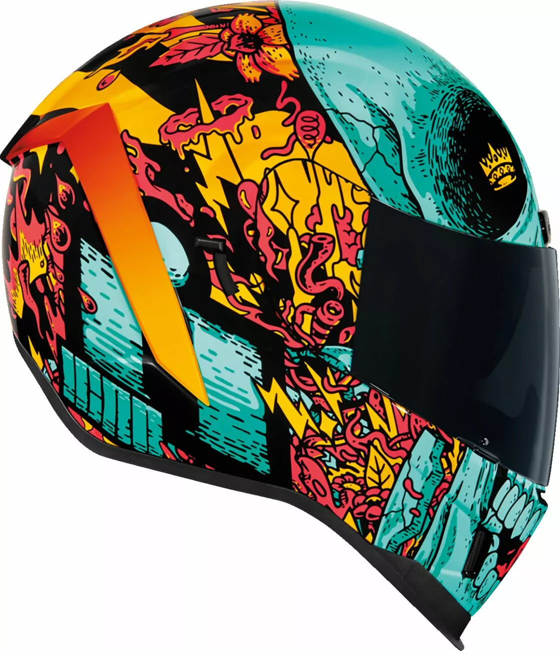 CASCO INTEGRALE - ICON AIRFORM MUNCHIES MIPS - OMOLOGATO ECE 2206 VERDE ACQUA
