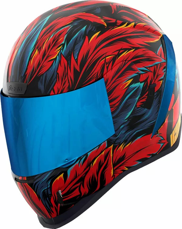 CASCO INTEGRALE - ICON AIRFORM FEVER DREAM - OMOLOGATO ECE 2206 ROSSO E BLU