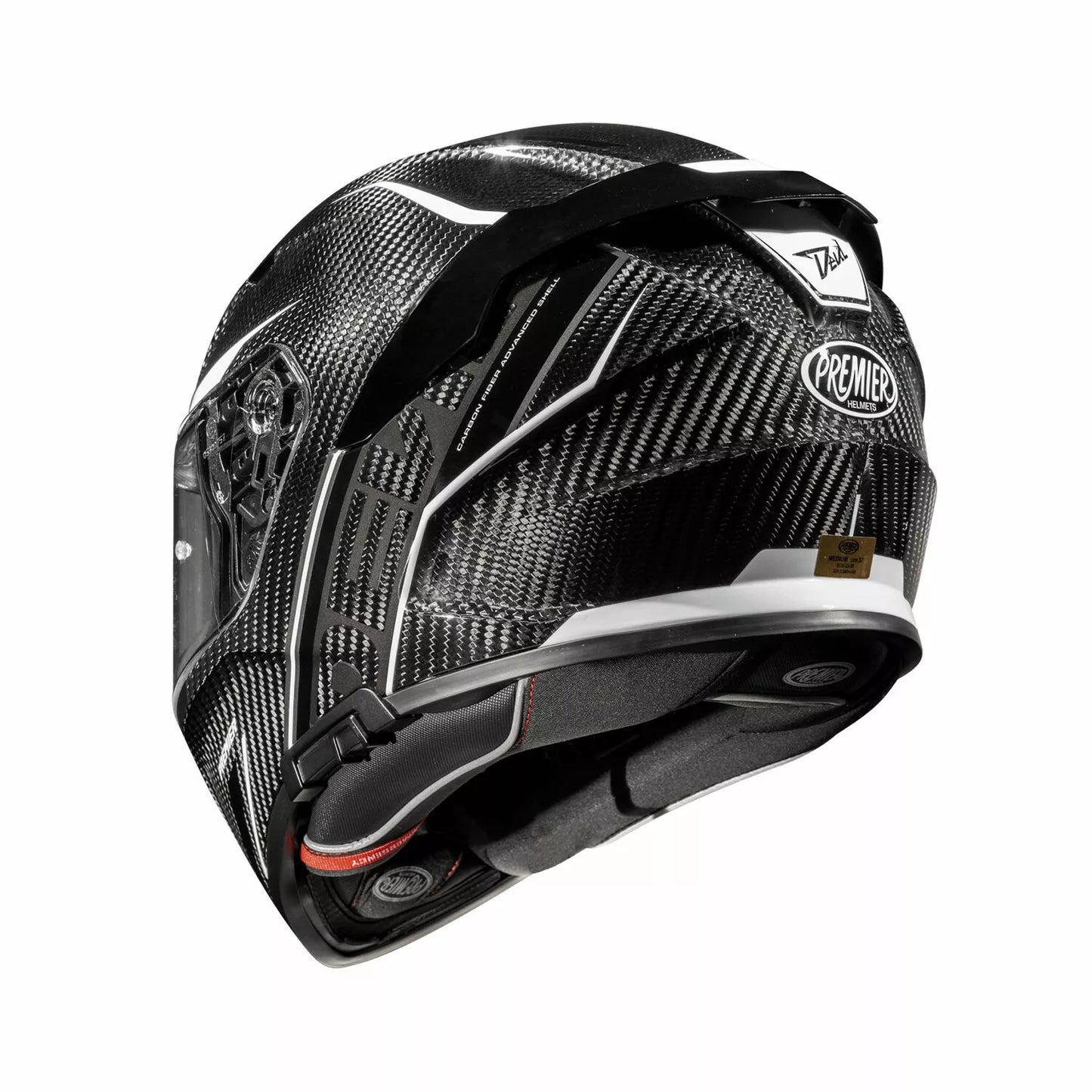 CASCO INTEGRALE - PREMIER DEVIL CARBON ST8 - OMOLOGATO ECE 2206 BIANCO