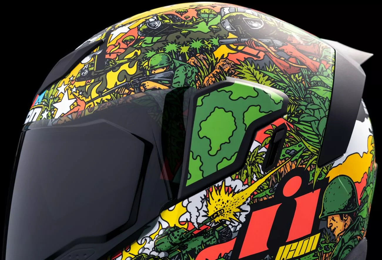CASCO INTEGRALE - ICON AIRFLITE GP23 - OMOLOGATO ECE 2206 SOLDATO