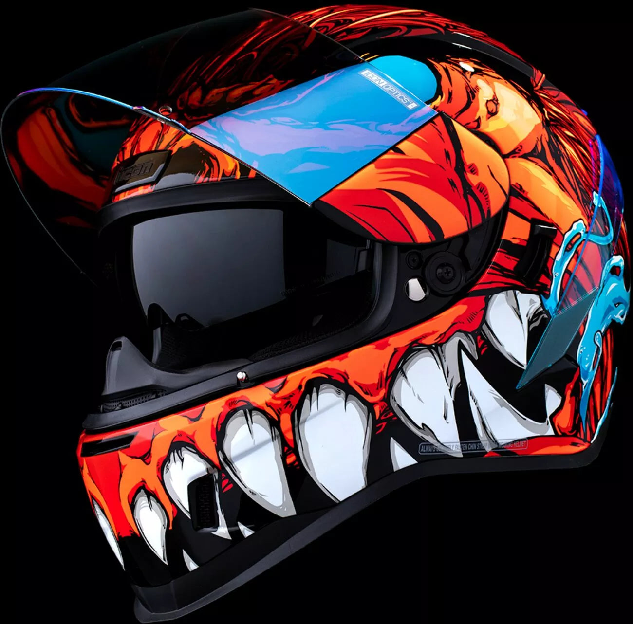 CASCO INTEGRALE - ICON AIRFORM MANIK'RR MIPS - OMOLOGATO ECE 2206 ROSSO AZZURRO