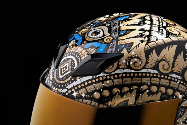 CASCO INTEGRALE - ICON AIRFLITE DAYTRIPPER ORO - ECE 2206