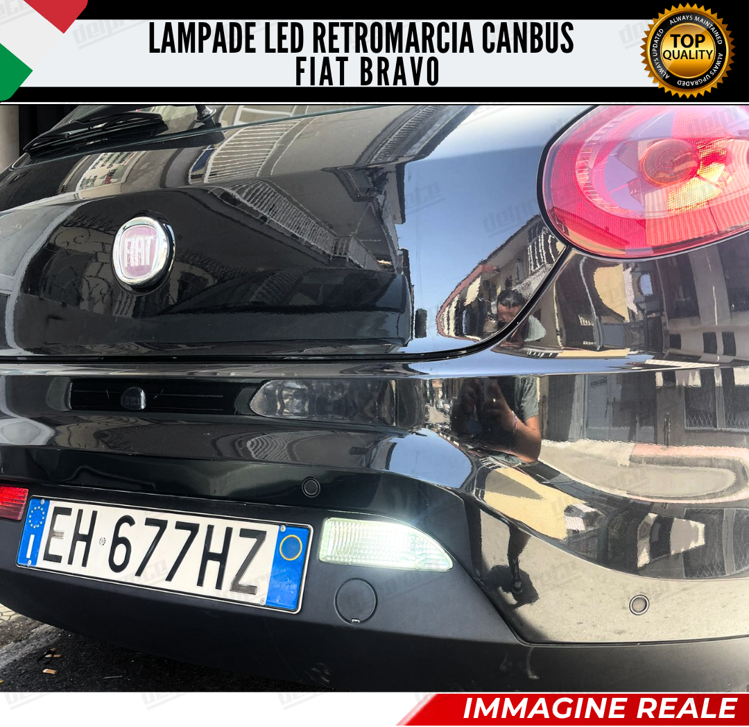 LAMPADA RETROMARCIA LED FIAT BRAVO 33 LED BA15S P21W CANBUS NO ERRORE