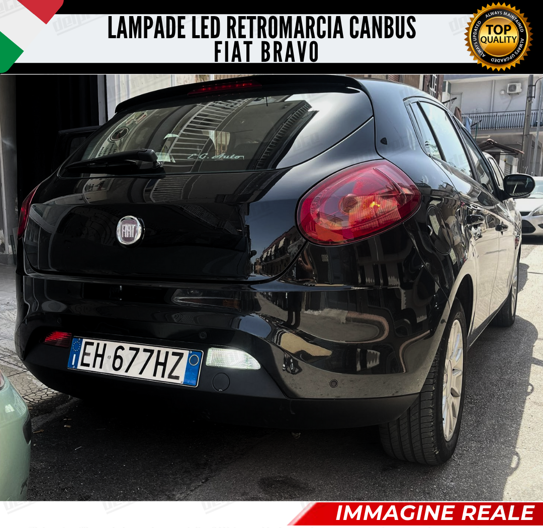 LAMPADA RETROMARCIA LED FIAT BRAVO 33 LED BA15S P21W CANBUS NO ERRORE