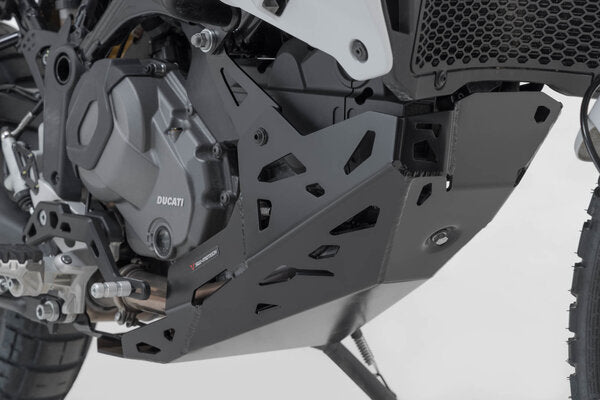 SW-MOTECH - PARAMOTORE PROTEZIONE MOTORE NERO DUCATI DESERT X (22-) / RALLY (23-)