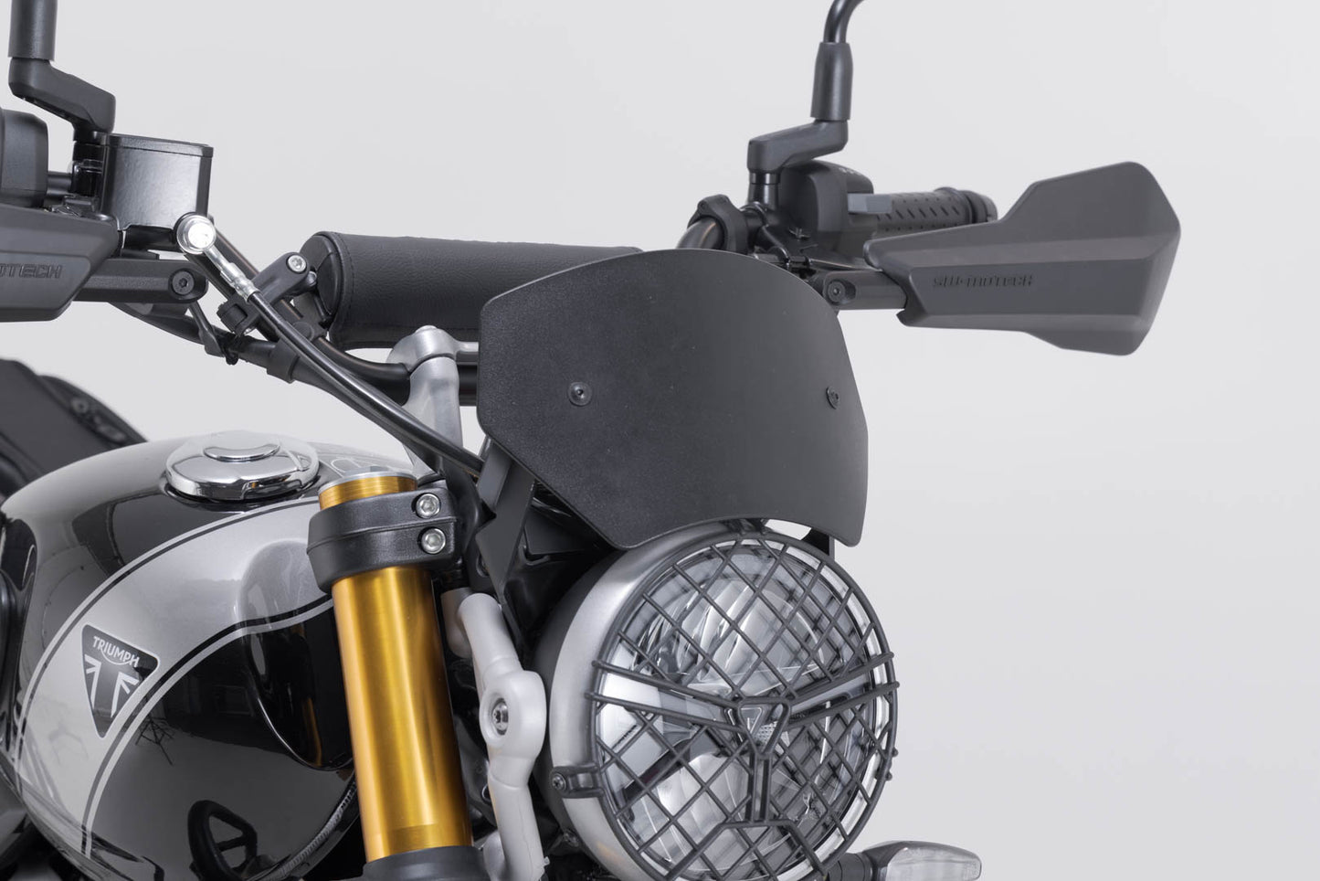 SW-MOTECH - CUPOLINO PARABREZZA IN ALLUMINIO NERO TRIUMPH SCRAMBLER 400 X (23-)
