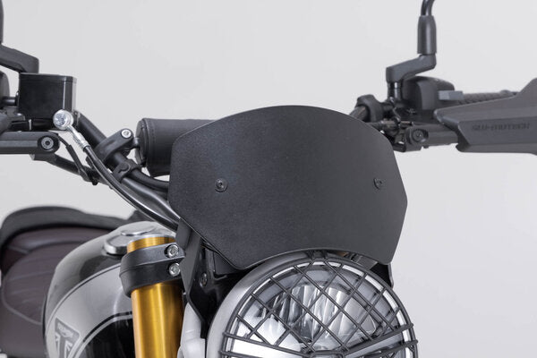 SW-MOTECH - CUPOLINO PARABREZZA IN ALLUMINIO NERO TRIUMPH SCRAMBLER 400 X (23-)