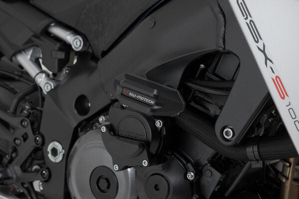SW-MOTECH - KIT TAMPONI DI PROTEZIONE PER TELAIO NERO SUZUKI GSX-S 950 / GSX-S 1000/GT (21-)