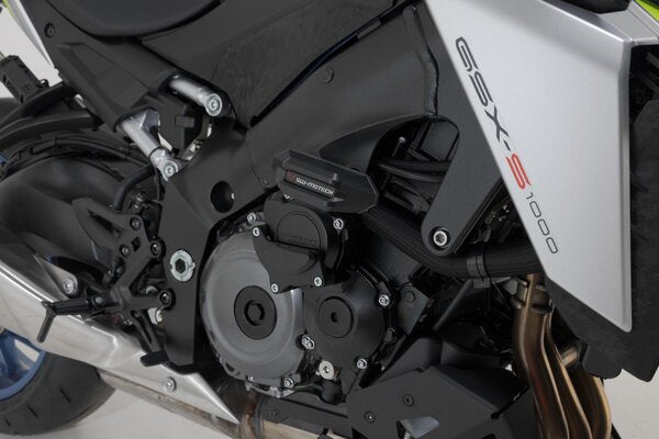 SW-MOTECH - KIT TAMPONI DI PROTEZIONE PER TELAIO NERO SUZUKI GSX-S 950 / GSX-S 1000/GT (21-)