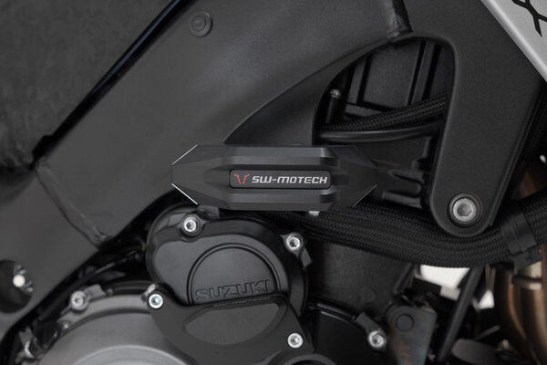 SW-MOTECH - KIT TAMPONI DI PROTEZIONE PER TELAIO NERO SUZUKI GSX-S 950 / GSX-S 1000/GT (21-)
