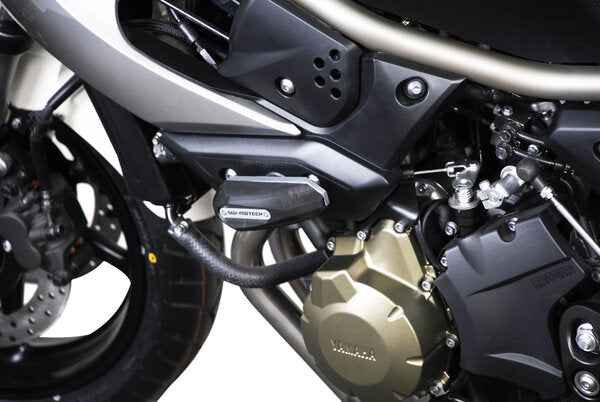 SW-MOTECH - KIT TAMPONI DI PROTEZIONE PER TELAIO NERO YAMAHA XJ6 (08-12) / XJ6 Diversion (08-)