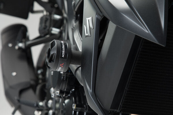 SW-MOTECH - KIT TAMPONI DI PROTEZIONE PER TELAIO NERO YAMAHA MT-03 (16-) / SUZUKI GSX-S750 (17-)