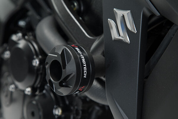 SW-MOTECH - KIT TAMPONI DI PROTEZIONE PER TELAIO NERO YAMAHA MT-03 (16-) / SUZUKI GSX-S750 (17-)