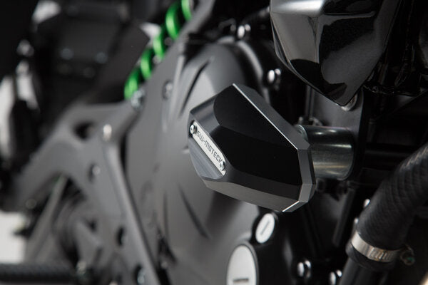 SW-MOTECH - KIT TAMPONI DI PROTEZIONE PER TELAIO NERO KAWASAKI ER-6N (11-17)