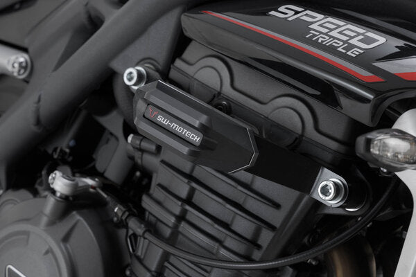 SW-MOTECH - KIT TAMPONI DI PROTEZIONE PER TELAIO NERO TRIUMPH SPEED TRIPLE 1200 RS (21-)