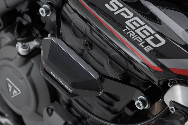 SW-MOTECH - KIT TAMPONI DI PROTEZIONE PER TELAIO NERO TRIUMPH SPEED TRIPLE 1200 RS (21-)