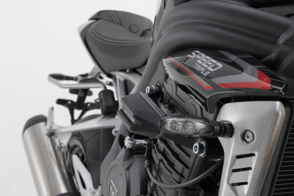 SW-MOTECH - KIT TAMPONI DI PROTEZIONE PER TELAIO NERO TRIUMPH SPEED TRIPLE 1200 RS (21-)